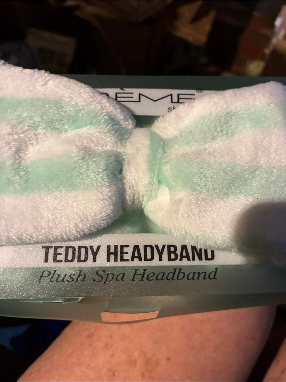 The Crème Shop Kids Plush Spa Headband - and mini blending sponge